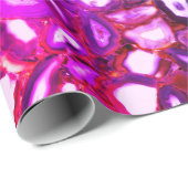 Abstract roze geodepatroon cadeaupapier (Rol Hoek)