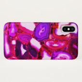 Abstract roze geodepatroon Case-Mate iPhone case (Achterkant (horizontaal))