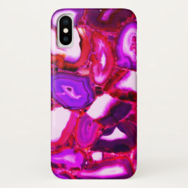 Abstract roze geodepatroon Case-Mate iPhone case