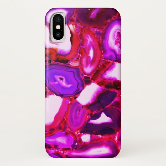 Abstract roze geodepatroon Case-Mate iPhone case (Achterkant)