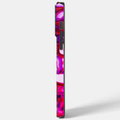 Abstract roze geodepatroon, roze agates Case-Mate iPhone case (Achterkant / Links)