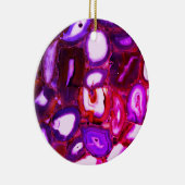 Abstract roze geodepatroon, roze agates keramisch ornament (Rechts)