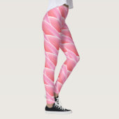 Abstract roze golfpatroon leggings (Rechts)