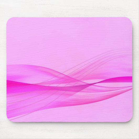 Abstract Roze Golven Muismat (Voorkant)