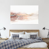 Abstract Roze Gouden Landschap Modern Minimalistis Canvas Afdruk (Insitu (Slaapkamer))
