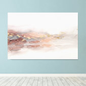 Abstract Roze Gouden Landschap Modern Minimalistis Canvas Afdruk (Insitu (Houten vloer))