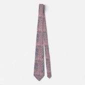 Abstract Roze Grijs Webby Tie Dye Stropdas (Voorkant)