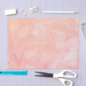 Abstract roze hand geschilderd. Elegant zwarte pen Tissuepapier (Craft)