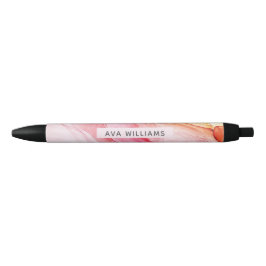 Abstract Roze Inkt Verf Gepersonaliseerd Zwarte Inkt Pen