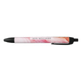 Abstract Roze Inkt Verf Gepersonaliseerd Zwarte Inkt Pen (Bodem)