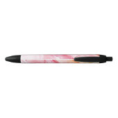 Abstract Roze Inkt Verf Gepersonaliseerd Zwarte Inkt Pen (Achterkant)