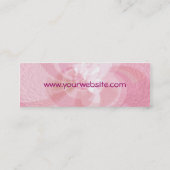 Abstract_roze kaart met profiel mini visitekaartje (Achterkant)