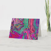Abstract roze kleurrijke Modern Blank Kaart (Voorkant)