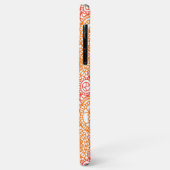 Abstract roze koraal rood oranje bloem kunstpatroo Case-Mate iPhone case (Achterkant/links)