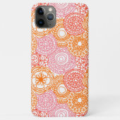 Abstract roze koraal rood oranje bloem kunstpatroo Case-Mate iPhone case (Achterkant)