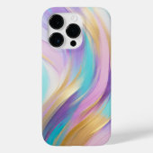 Abstract Roze Lila Turquoise Gold Case-Mate iPhone Case (Achterkant)