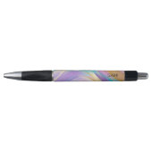 Abstract Roze Lila Turquoise Gold Pen (Voorkant)