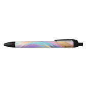Abstract Roze Lila Turquoise Gold Zwarte Inkt Pen (Bovenkant)