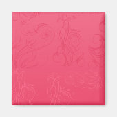 Abstract roze magneet (Voorkant)
