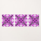 Abstract roze mandala, psychedelische vlinder, yogamat (Achterkant (horizontaal))