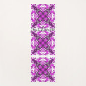 Abstract roze mandala, psychedelische vlinder, yogamat (Voorkant)