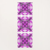 Abstract roze mandala, psychedelische vlinder, yogamat (Achterkant)