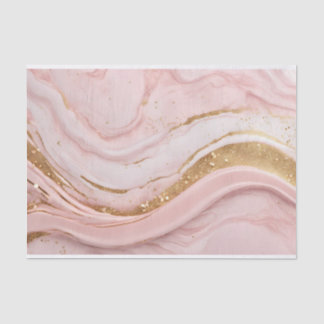 Abstract Roze Marmeren Patroon met Faux Glitter Tissuepapier