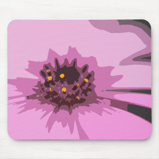Abstract roze melkventilator Muismat (Voorkant)