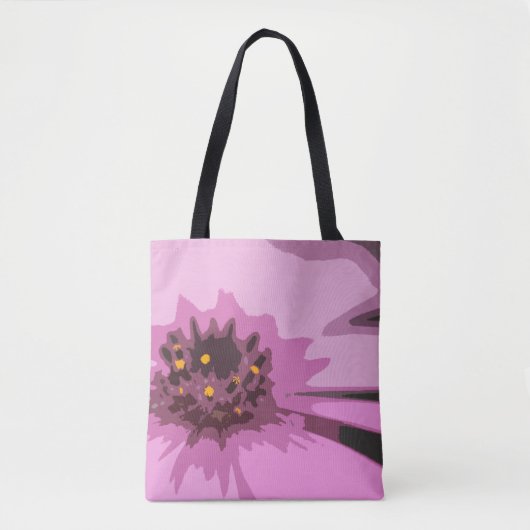 Abstract roze melkventilator Tote Bag (Voorkant)