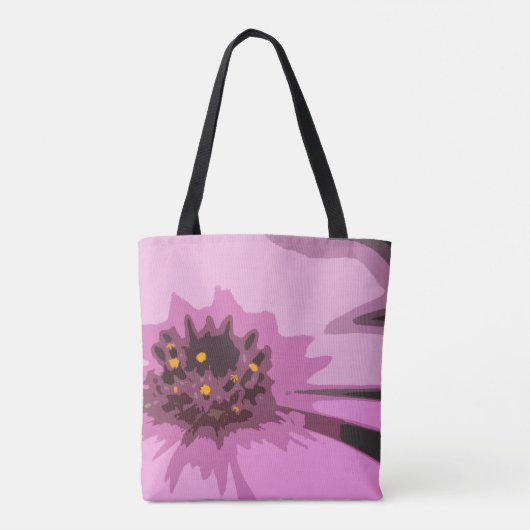 Abstract roze melkventilator Tote Bag (Achterkant)