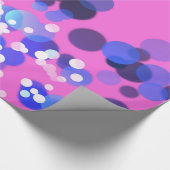 Abstract Roze met kleurrijke frontlichten Cadeaupapier (Hoek)