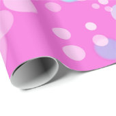 Abstract Roze met kleurrijke frontlichten Cadeaupapier (Rol Hoek)