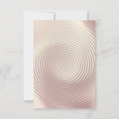 Abstract Roze Metallic Roos Circle Formal Kaart (Achterkant)