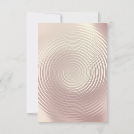 Abstract Roze Metallic Roos Circle Formal Kaart (Achterkant)