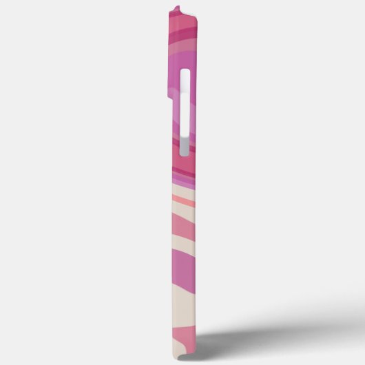 Abstract Roze Modern Swirls Plezier in Case-Mate iPhone Case (Achterkant / Links)