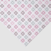 Abstract Roze 'n Eucalyptus Poinsettia Floral Tissuepapier (Detail)