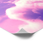 Abstract roze nebula Clouds Patroon Poster (Hoek)