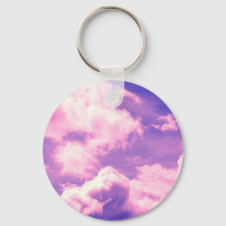 Abstract roze nebula Clouds Patroon Sleutelhanger