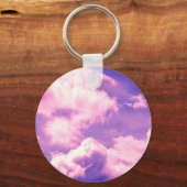 Abstract roze nebula Clouds Patroon Sleutelhanger (Voorkant)