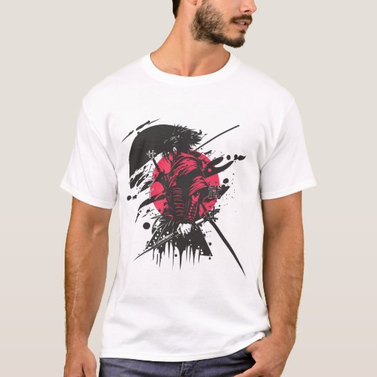 Abstract Roze Olifant Graphic T-Shirt | Moderne Gr (Voorkant)