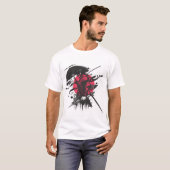 Abstract Roze Olifant Graphic T-Shirt | Moderne Gr (Voorkant volledig)