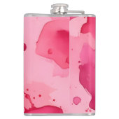 Abstract roze op roze heupfles (Achterkant)