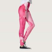 Abstract Roze op Roze Leggings (Rechts)