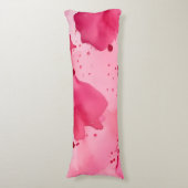 Abstract Roze op Roze Lichaamskussen (Voorkant Verticaal)