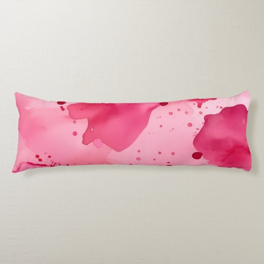 Abstract Roze op Roze Lichaamskussen (Voorkant)