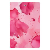 Abstract roze op roze mini klembord (Achterkant)