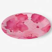 Abstract Roze op Roze Papieren Bordje (Gekanteld)