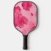 Abstract roze op roze pickleball paddle (Achterkant)