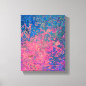 Abstract, roze, Paars en blauw, alcoholinkt Canvas Afdruk (Voorkant)