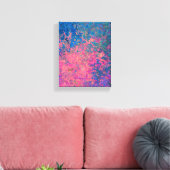 Abstract, roze, Paars en blauw, alcoholinkt Canvas Afdruk (Insitu (Woonkamer))